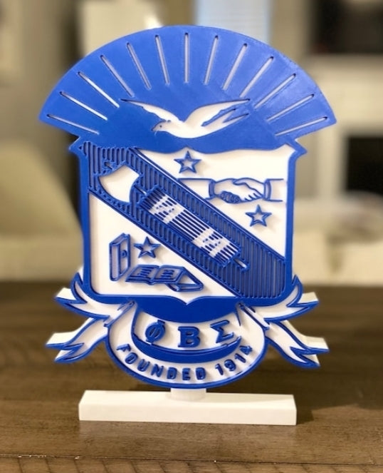3D Phi Beta Sigma Desk Plaque