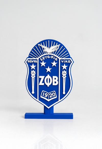 3D Zeta Phi Beta Desk Plaque