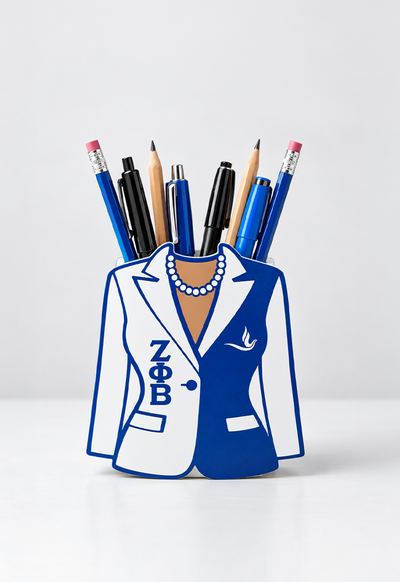 Zeta Phi Beta Sorority, Inc. Blazer-Style Pencil Holder