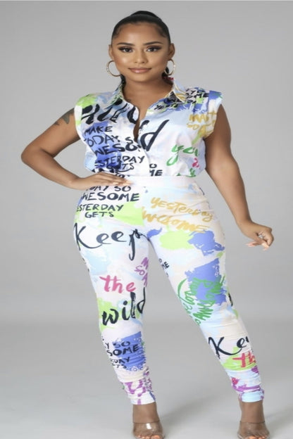 Graffiti Legging Set